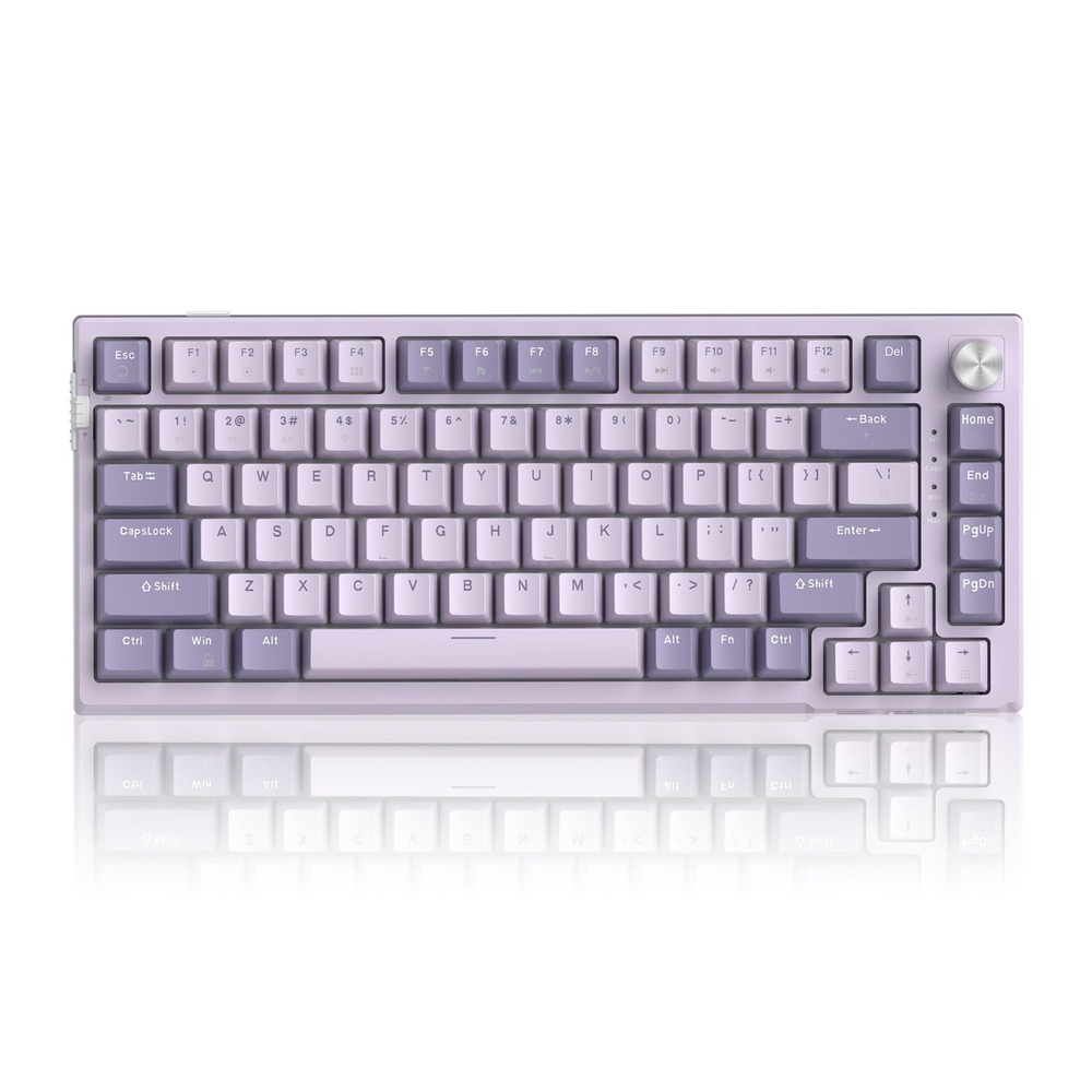 MageGee SKY81 75% Wireless Mechanical Keyboard Hot Swappable RGB Violet Switch